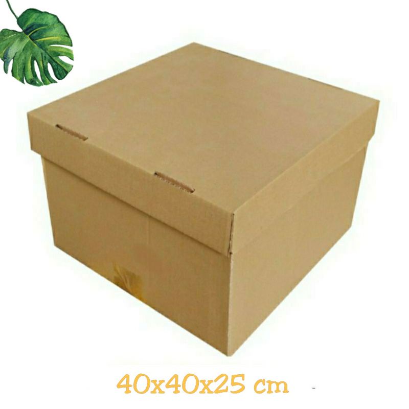 

BOX 40x40x25 cm (SET TOP/BOT ASIA) Kardus/karton/packing/giftbox/hampers/boneka/buah