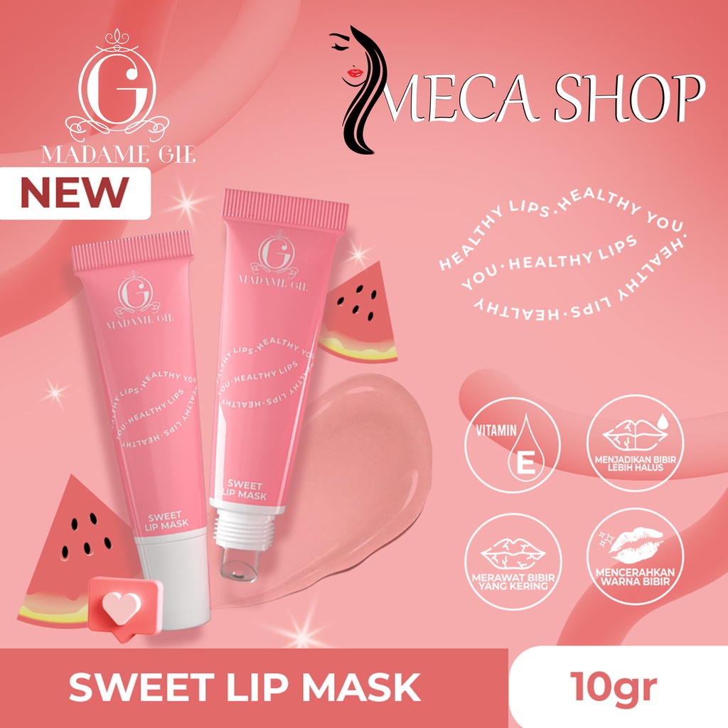 Madame Gie Sweet Lip Mask - Masker Scrub Bibir Cerah