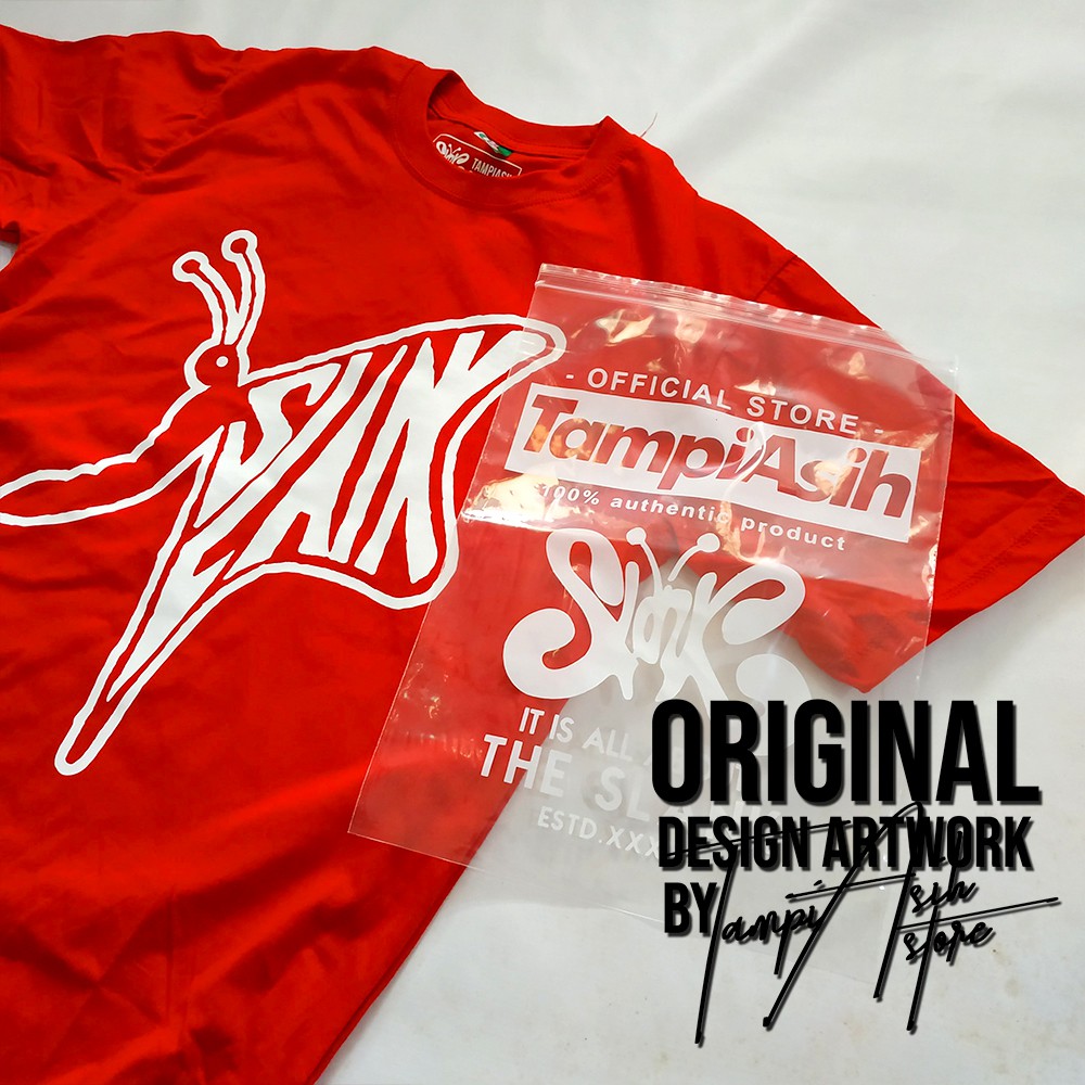 SLANK KUPU KUPU - LENGAN PENDEK - 100% ORIGINAL MADE IN SLANKERS - BAJU SLANK - KAOS SLANK - TAMPIAS