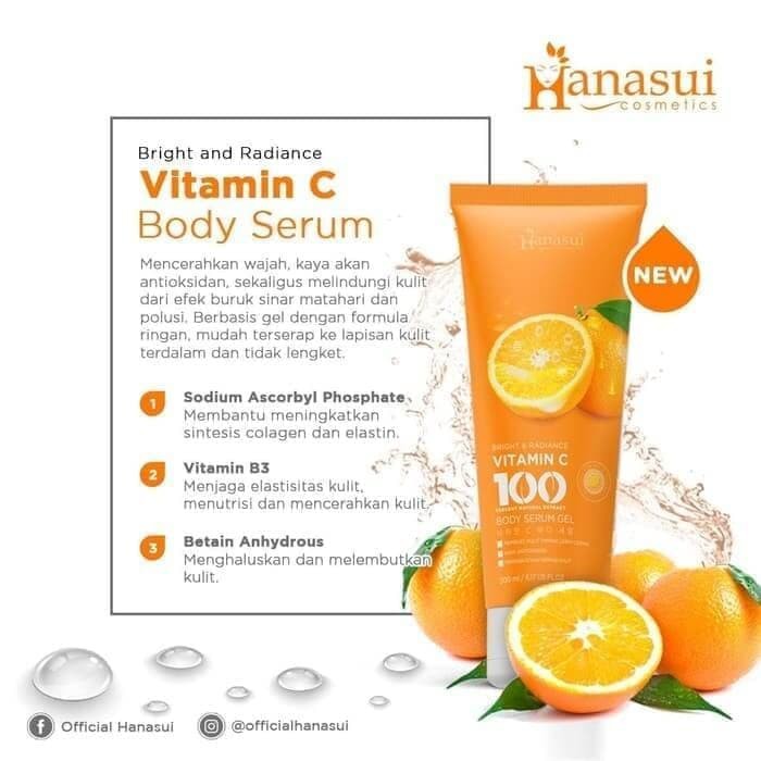 Hanasui Body Serum Gel BPOM Original / Sakura / Aloevera/Orange