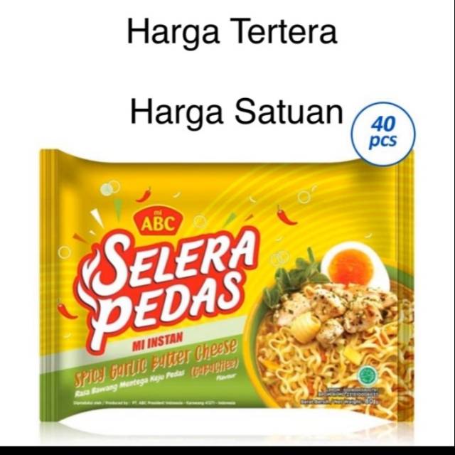 

MIE ABC SELERA PEDAS SPICY GARLIC BUTTER CHEESE