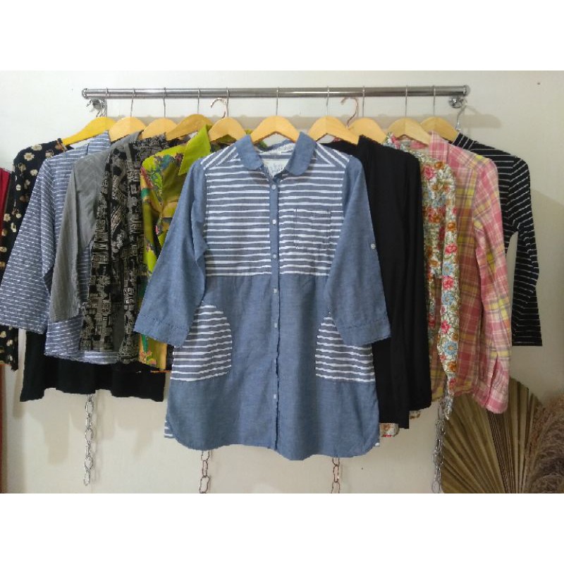 ATASAN WANITA/BLOUSE/KEMEJA-TANGAN PANJANG -NEW SISA IMPORT