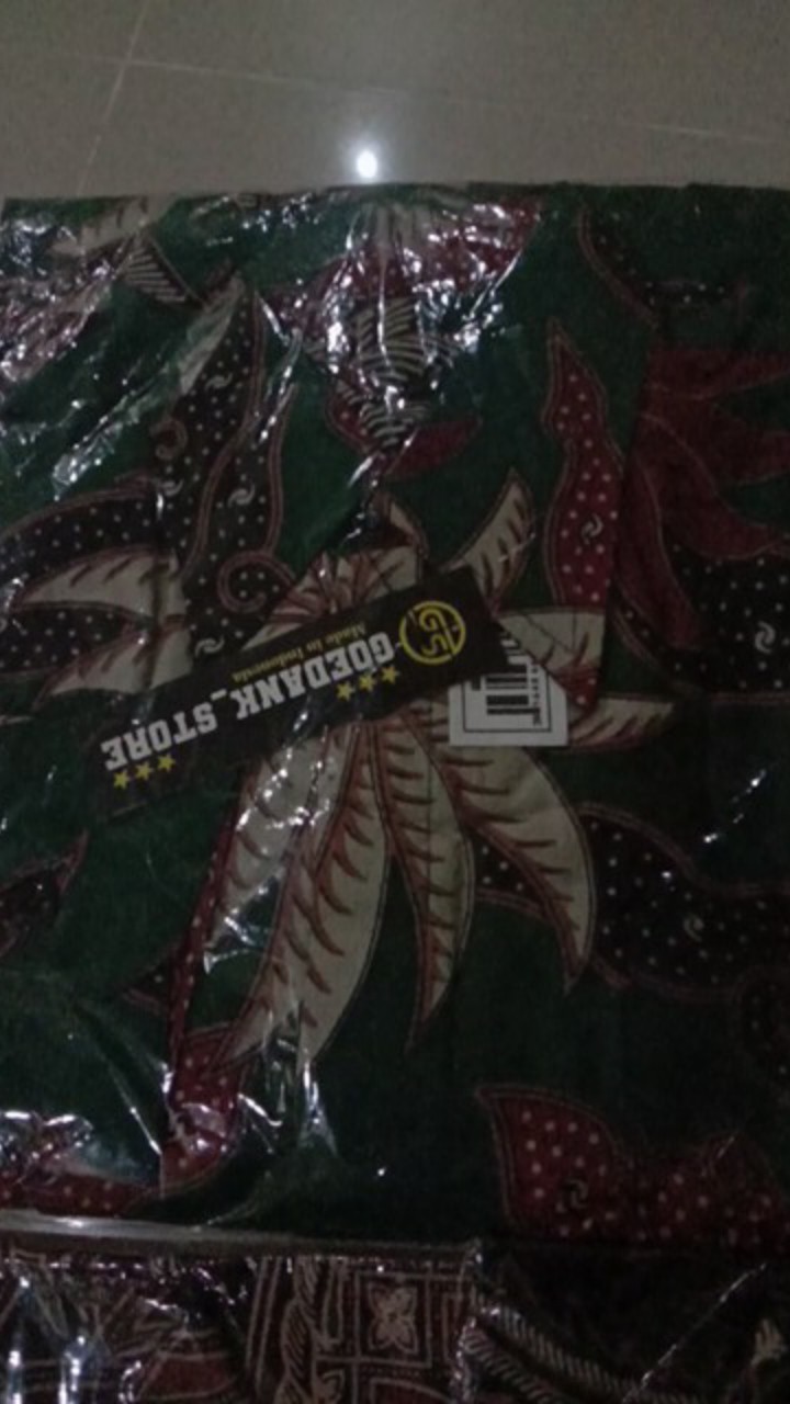 Atasan Batik Pria Lengan Panjang Kenongo Hem Padi Pekalongan M L Xl