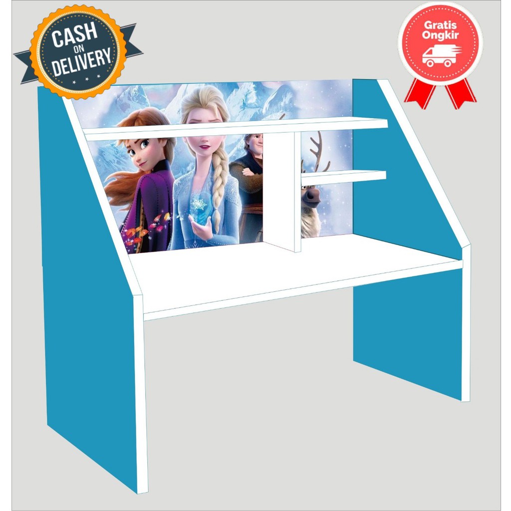 Meja Belajar Karakter Anak Frozen
