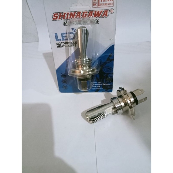 lampu depan h4 AC/DC motor/mobil / bohlam depan kaki 3 2warna