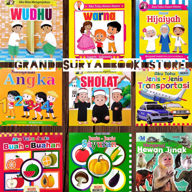 board book anak balita murah(15×15cm)