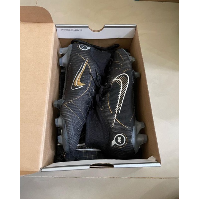 SEPATU BOLA NIKE SUPERFLY 8 ELITE FG BLACK METALLIC GOLD ORIGINAL BNIB