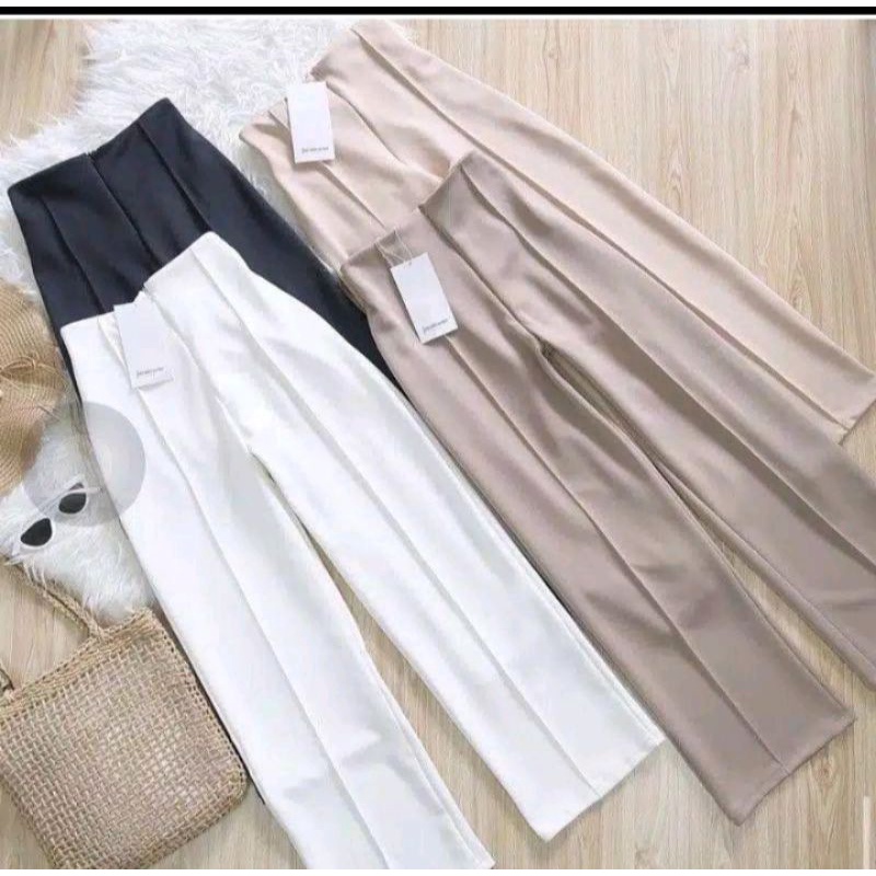 CELANA KULOT WANITA// KULOT SCUBA RESLETING DEPAN