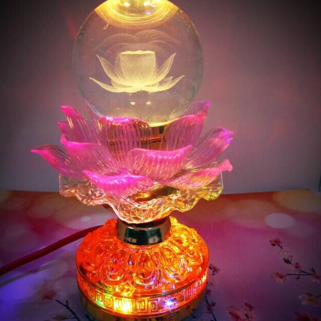 Lampu Sembayang Bentuk Bunga Teratai, Isi 12 Lagu Buddha Terbaru