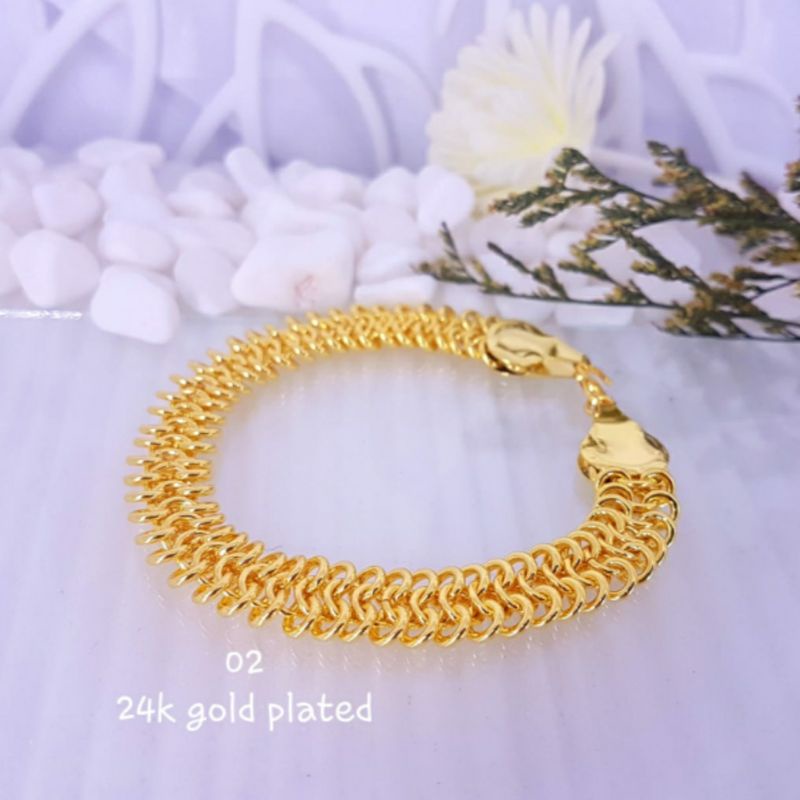 Gelang Rantai Lipan Lapis emas 18k