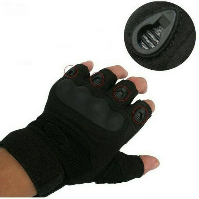 Gloves Sarung Tangan Pendek Half Finger Touring Sepeda Motor Outdoor Tactical