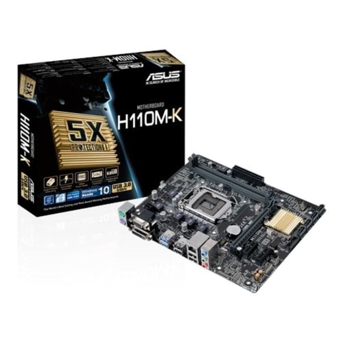 MOTHERBOARD ASUS H110M-K LGA 1151 DDR4 ASUS H110M K