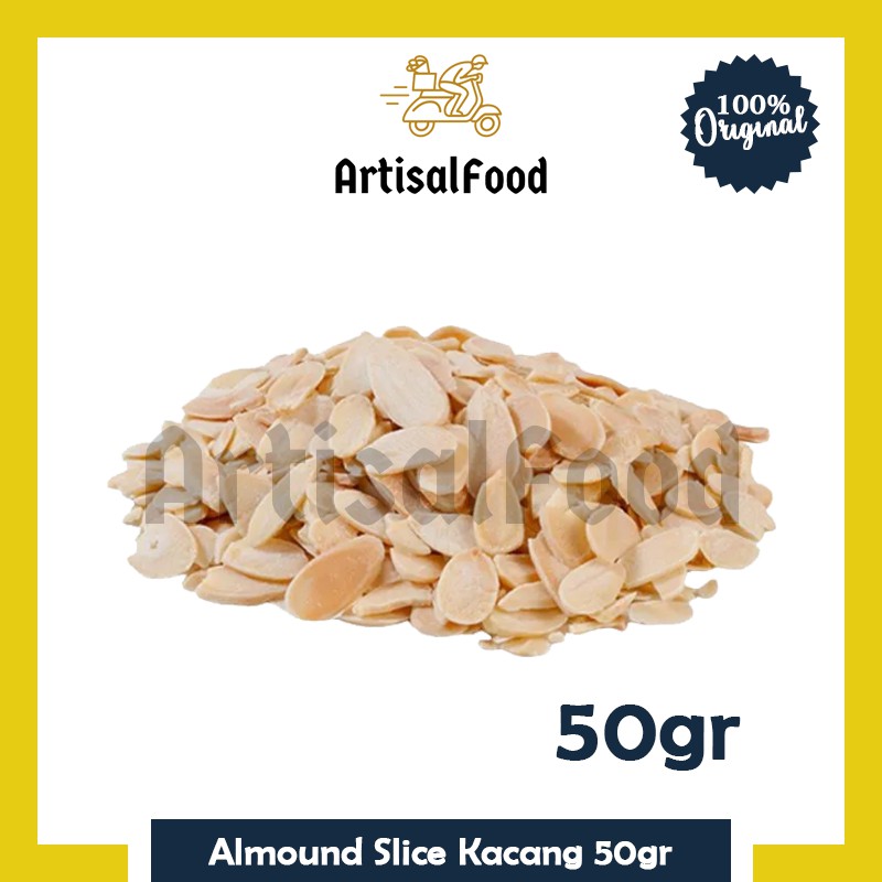 

ALMOND SLICE iris mentah 50 gr CUP