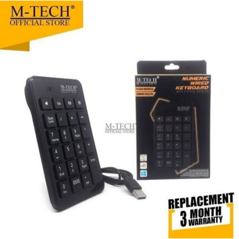 Keyboard Numeric wired / keyboard numeric kabel / keyboard numeric m-tech kabel