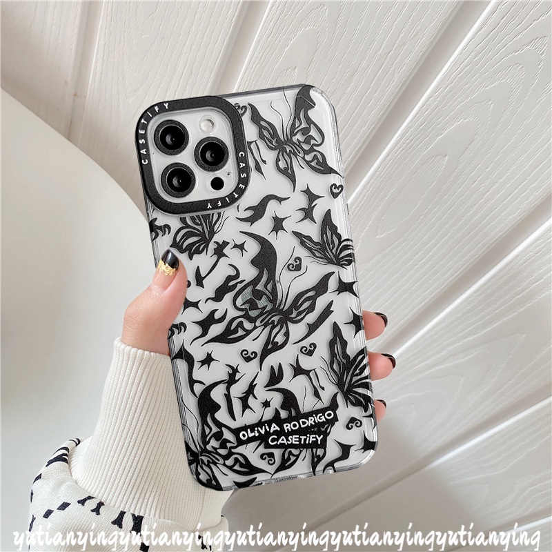 Butterfly Soft Case Tpu Motif Gadis Kupu-Kupu Untuk iPhone 7 8 Plus 6 6s Plus 11 13 12 Pro Max XR X XS Max SE 2020