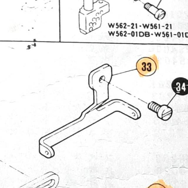 Jalur Benang ZigZag 253515 - Thread Guide Mesin Jahit Kam/Kamkut/Overdeck W500