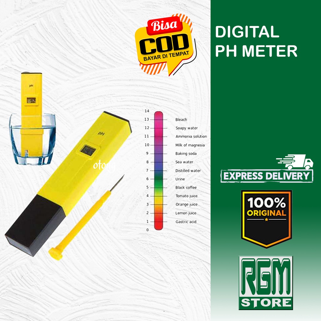 PH Tester Alat Ukur Uji meter pen Pengukur Air aquascape aquarium kolam IKAN