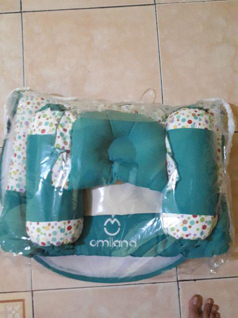 Omiland Kasur Dakron + Kelambu Bordir Polcadot (lc) Obk5214