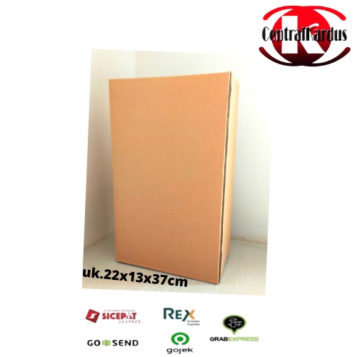 

kardus standart polos (10pcs) uk.22x13x37cm KARDUS TEBAL/KOTAK/KARTON /BOX POLOS /PACKING PACKAGING-centralkardus