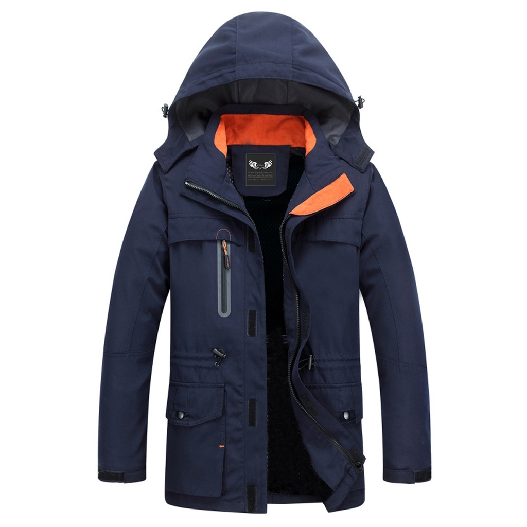 Jaket Parka Pria Modis Bahan Baby Canvas Cotton, Adem & Stylish, Lengan Panjang, Hodie Lepas Pasang