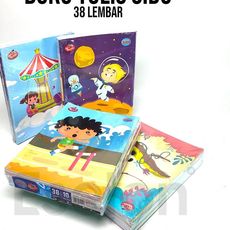 

COD✔️10pcs Buku Tulis SIDU Garis 38lembar / 1pack Buku Tulis SIDU 38lembar / Buku Tulis SIDU|SQ1