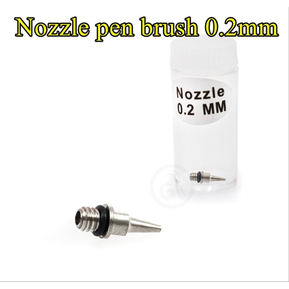 

nozzle pen brush 0.2mm parts nozzle dual action pen air brush Mu