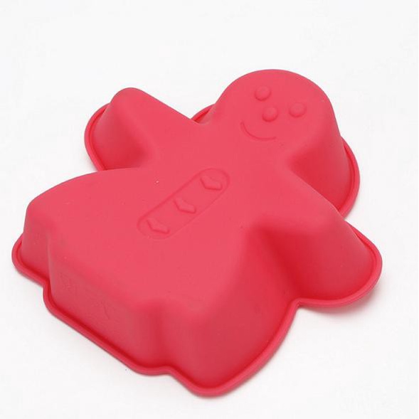 Cetakan Silikon untuk Kue / Puding Motif Manusia Boneka Salju