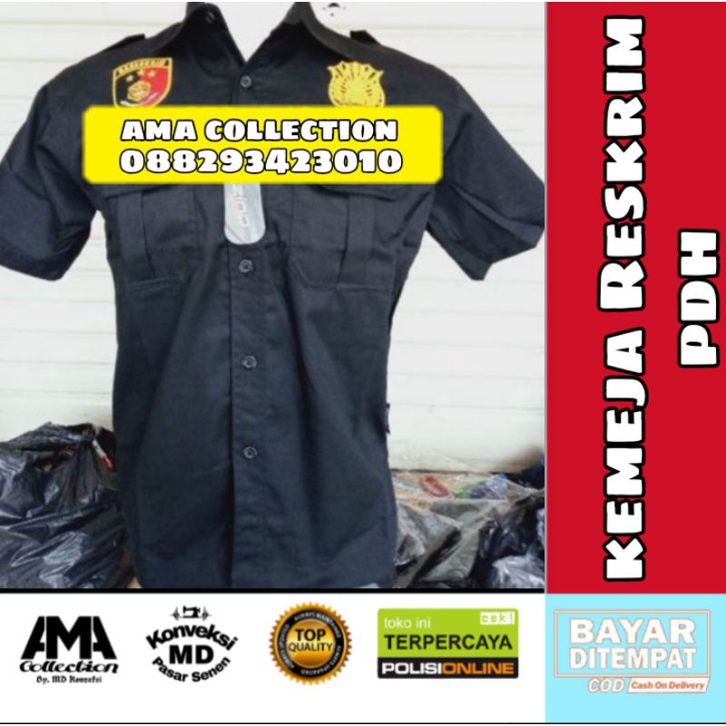 kemeja pdh Reskrim seragam Reskrim kemeja polisi