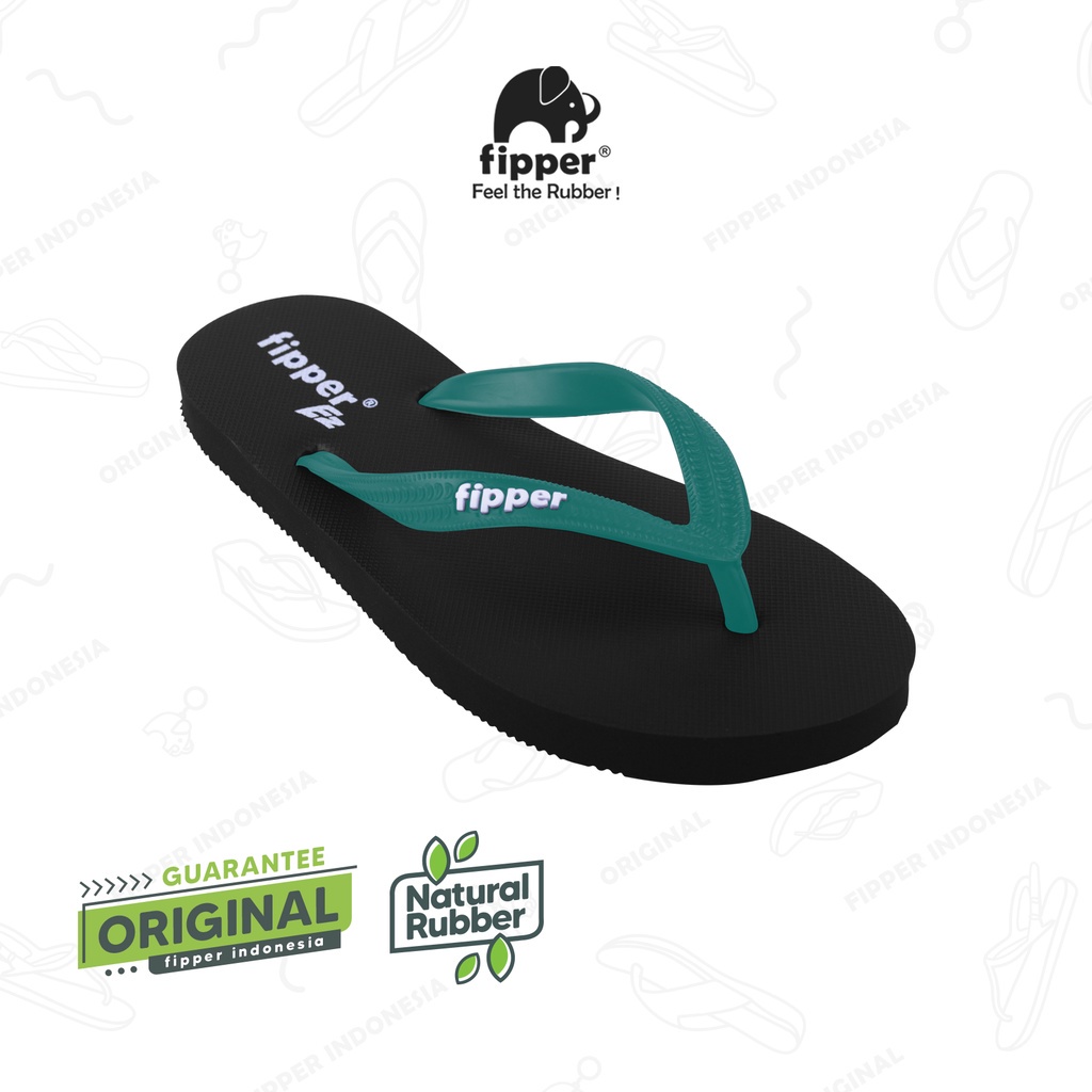 Sandal Pria Fipper EZ-M Green Forest | Sandal Jepit Pria Hitam Fipper | Sandal Jepit Karet