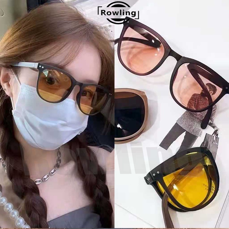 Rowling(ka-86_ka-122)Kacamata Hitam Terbaru bisa di LIPAT Sunglasses Anti-UV Wanita Pria  Import Kacamata Fashion