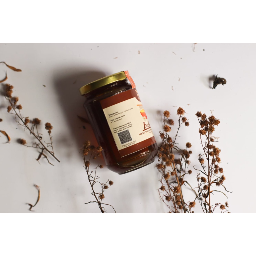 Madu BeeHonest 300ml Jar Kaca Raw Honey / Madu Hutan Liar