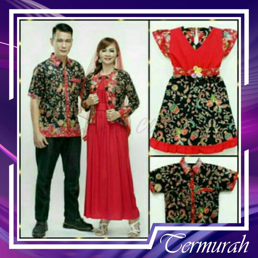 CAMISOLA HEM GAMIS AZIZA GENTONG HITAM  COUPLE SARIMBIT GAMIS GROSIR MURAH SOLO