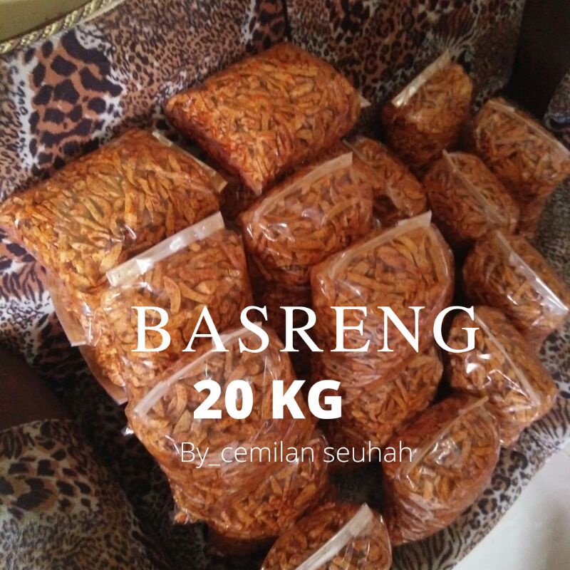 [PAKET RESELLER] Basreng pedas daun jeruk isi 20 kg