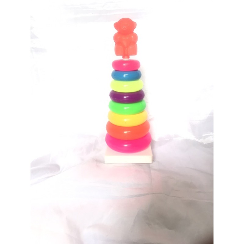 [COD] Mainan anak ring donat susun kualitas SNI 8 susun