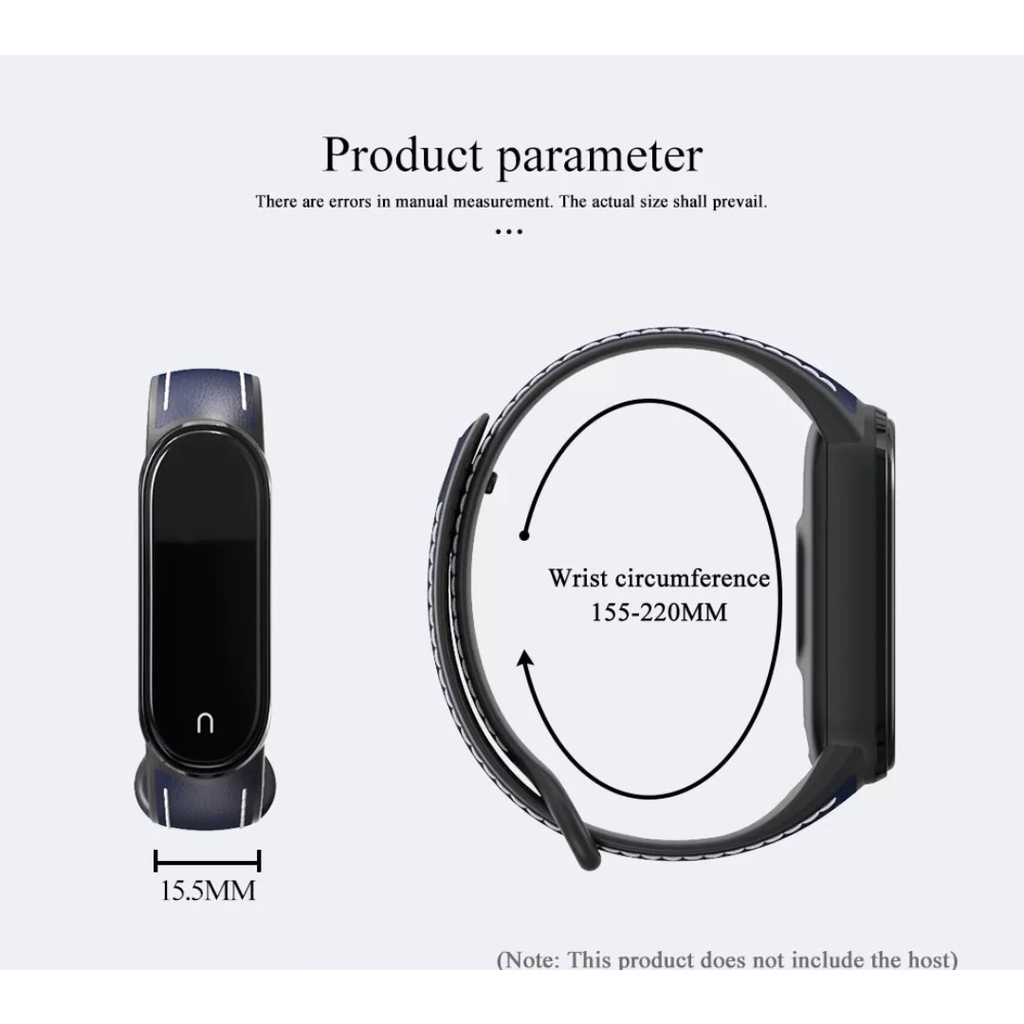 Strap Leather Rubber Kulit PU Talli Xiaomi Mi band 3 4 5 6 Miband 3 4 5 6 Tali jam Cover Case