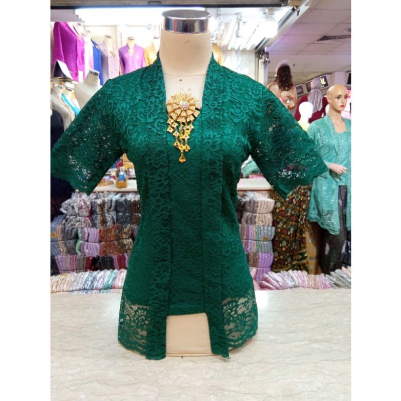 Kebaya kutubaru brukat//kutubaru lengan pendek//kutubaru pendek termurahh