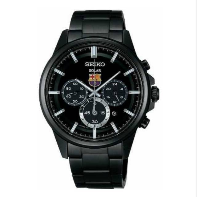 Jam Tangan Pria Seiko SBPY049 Solar Watch Spirit FC BARCELONA Original