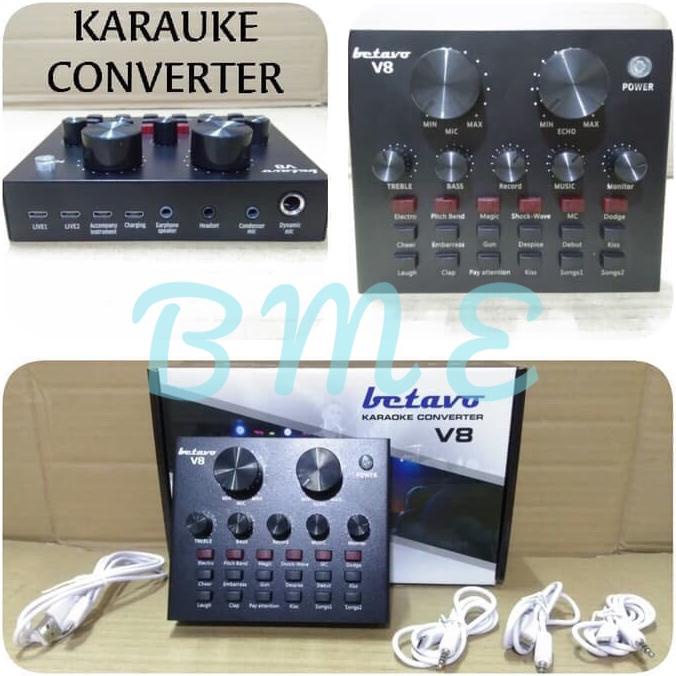 Effect Vocal Karaoke BETAVO V8 Efek Vocal Converter Karoke