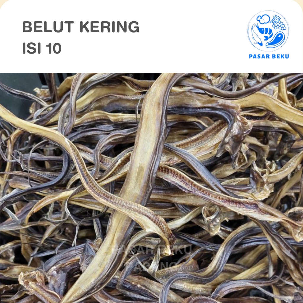 

Belut Kering Isi 10 Ekor 1 Bilah Baluik Kering Asli Sumbar Payakumbuh Khas Minang Pasar Beku Padang