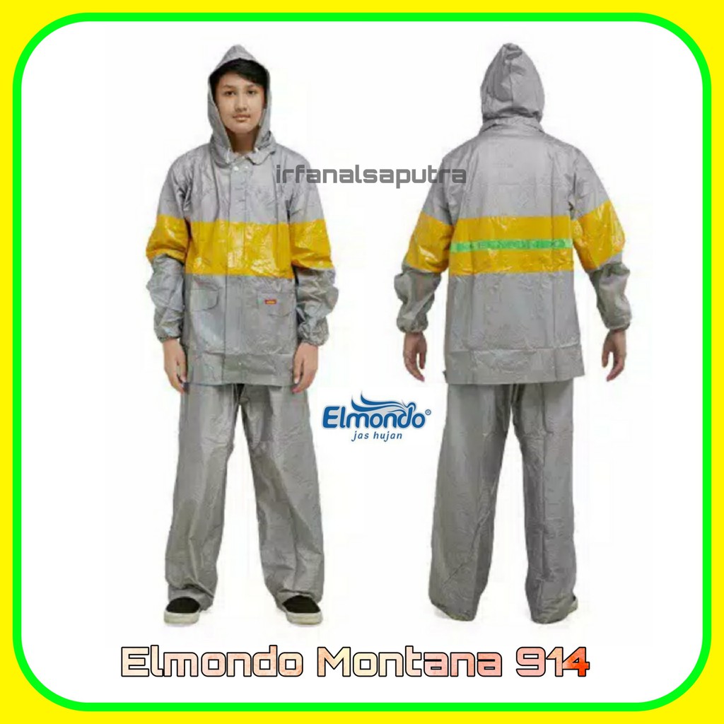 Jas Hujan Setelan Jaket Celana Elmondo Montana 914