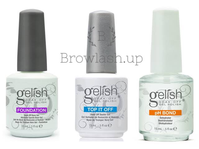 GELISH Top it off &amp; Gelish fondation Gelish PH BOND  15ml