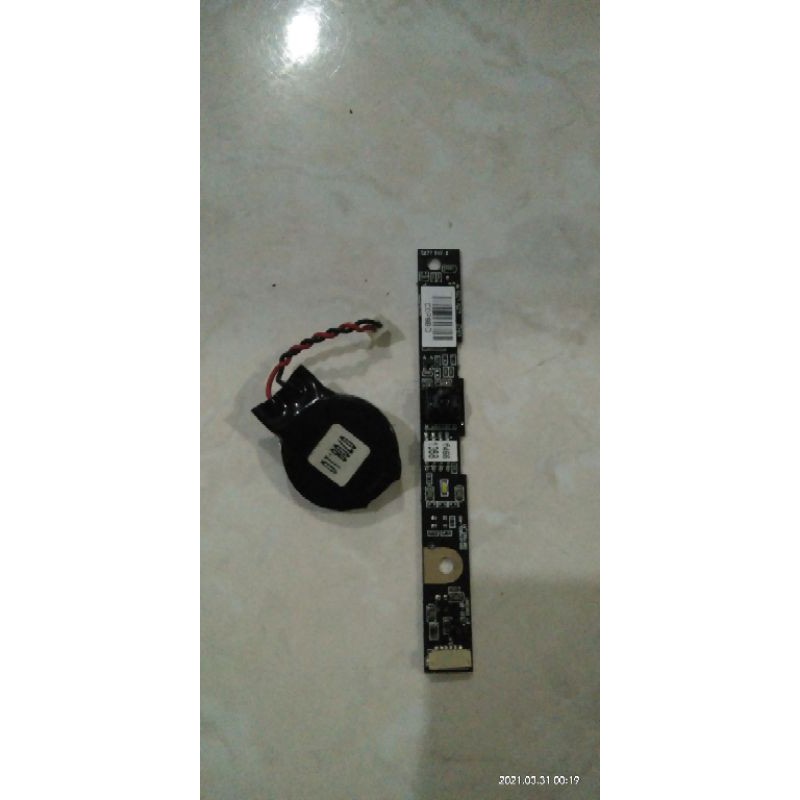 PCB BOARD WEBCAM DAN BATERAI CMOS LAPTOP HP COMPAQ CQ40 CQ41 CQ45