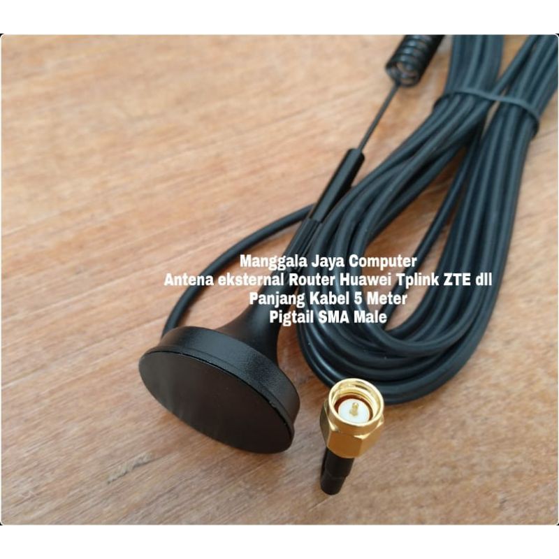 Antena Modem Orbit Telkomsel Huawei B311 B312 Kabel 5 Meter Pigtail SMA MALE