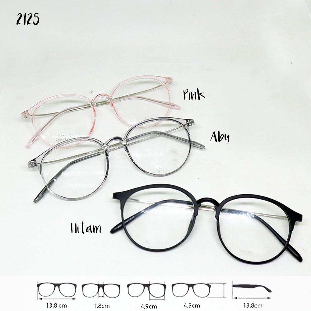 Kacamata Bulat Photocromic Blueray Minus Anti Radiasi Bahan Lentur - Yourglasses