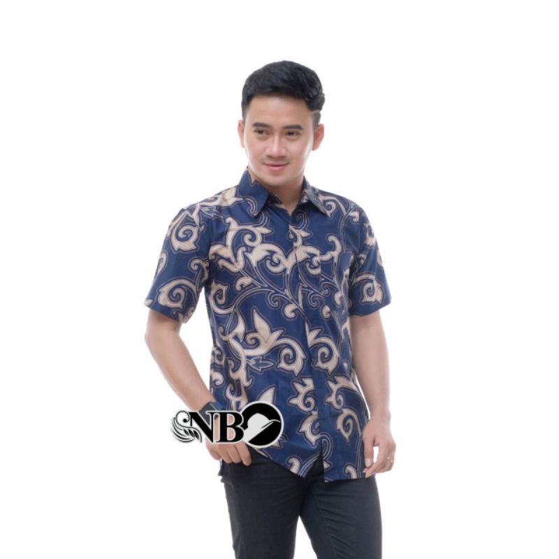 Kemeja Batik Pria Lengan Pendek Baju Batik Jumbo Pria M L XL XXL Jumbo Big Size