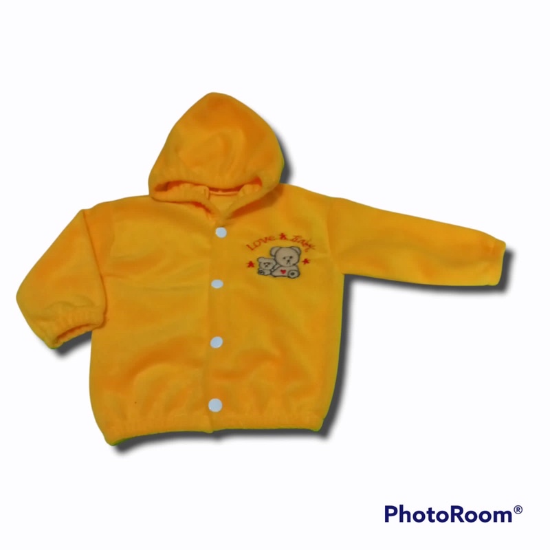 jaket lembut bulu bayi 0-6 bulan