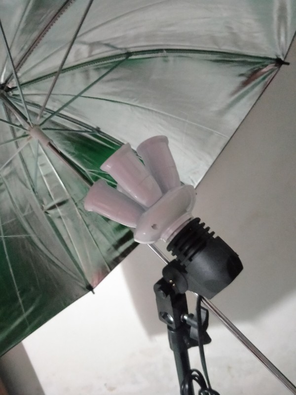 Lamp Holder Single Socket E27 Dengan Dudukan Payung - Hq-dz001