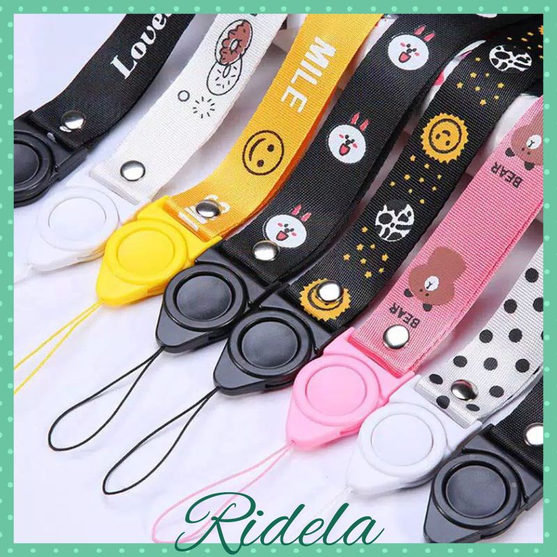 [RC188] - TALI GANTUNGAN HP TALI LEHER STRAB HP TALI HP MOTIF LINE AKSESORIS HP / RIDELA SUMBAR