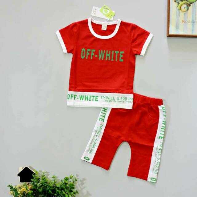 C27 - SETELAN ANAK IMPORT SET OFF WHITE (IMPORT)