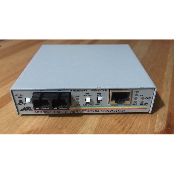 Allied Telesis AT-MC102XL Fast Ethernet Media Converter Multimode SC